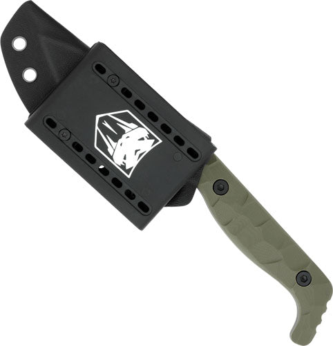 OD GREEN D2 STEEL W/KDX SHEATHCOBRATEC KINGPIN 4" FIXED BLD - American Ordnance