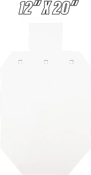 TWO-THIRD SIZE 12"X20"-3/8"BASH TARGET AR500 SILHOUETTE - American Ordnance