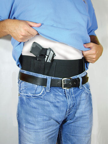 WAIST 36 TO 44" RH/LH BLACKPSP CONCEALED CARRY BELLY-BAND - American Ordnance