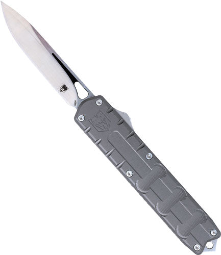 3.25" M390 DROP POINTCOBRATEC OTF ENFORCER GREY - American Ordnance