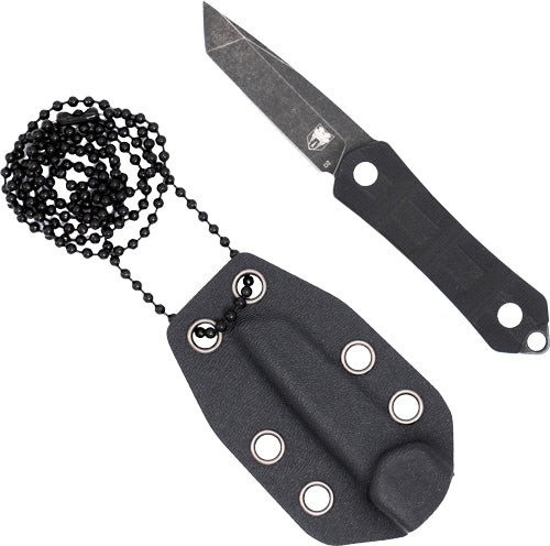 1.99" D2 STONEWASH TANTO W/SHCOBRATEC GUARDIAN NECK KNIFE - American Ordnance