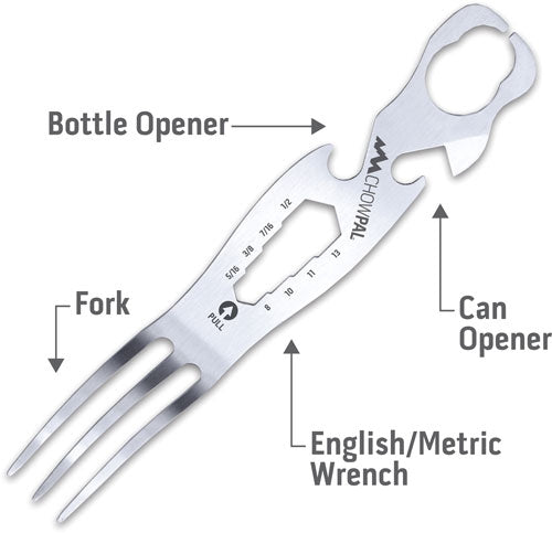 MULTITOOL W/KNIFE & ORNG POUCHOUTDOOR EDGE CHOWPAL MEALTIME - American Ordnance