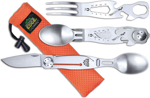 MULTITOOL W/KNIFE & ORNG POUCHOUTDOOR EDGE CHOWPAL MEALTIME - American Ordnance