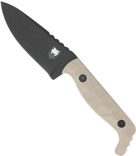 TAN D2 STEEL W/KYDEX SHEATHCOBRATEC KINGPIN 4" FIXED BLD - American Ordnance