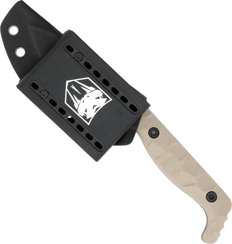 TAN D2 STEEL W/KYDEX SHEATHCOBRATEC KINGPIN 4" FIXED BLD - American Ordnance