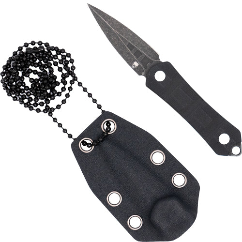 1.99" D2 STONEWASH DAGGER W/SHCOBRATEC GUARDIAN NECK KNIFE - American Ordnance