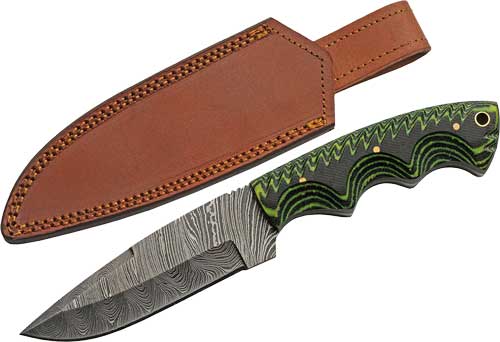 MICARTA DAMASCUS CP W/SHEATHSZCO RITE EDGE 5" TREE RIDGE - American Ordnance