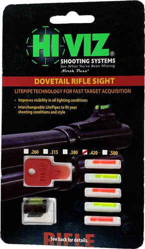 3/8" DOVETAIL .420"HIVIZ RIFLE FRONT SIGHT FOR - American Ordnance