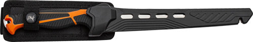 KNIFE WITH SHEATH BLK/ORG/SSMC ELK RIDGE TREK 7" FILLET - American Ordnance