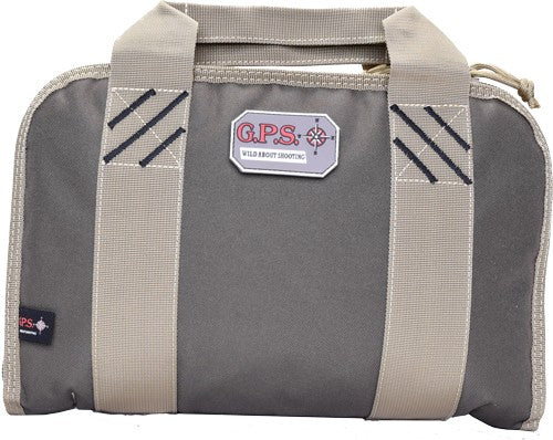 GREEN/KHAKI NYLON<GPS DOUBLE PISTOL CASE - American Ordnance