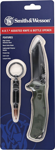 W/BTTL OPENER PROMO Q4<S&W KNIFE HRT ASSTD FOLDER 3" - American Ordnance