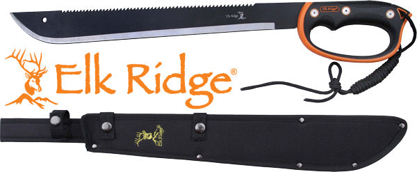 W/SHEATH D-HANDLE BLACK/SSMC ELK RIDGE MACHETE 24" BLADE - American Ordnance