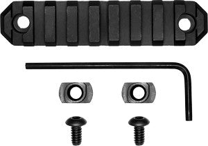 3.8" 9 SLOT ALUMINUM BLACKGROVTEC RAIL SECTION M-LOK - American Ordnance