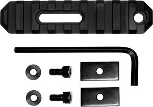 3.8" 9 SLOT ALUMINUM BLACKGROVTEC RAIL SECTION STOCK AR - American Ordnance
