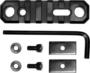 STOCK AR 3.1" 5 SLOT ALUM BLKGROVTEC RAIL PUSH BUTTON BASE - American Ordnance