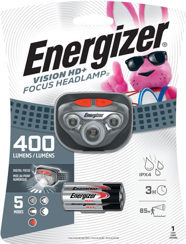 HEADLAMP 400 LUMENS W/AAA BATTENERGIZER VISION HD PLUS FOCUS - American Ordnance