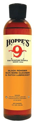 CLEANER LUBRICANT 8OZ BOTTLEHOPPES #9 BLACKPOWDER BORE - American Ordnance