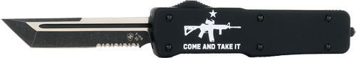 COME & TAKE IT AR 3.5" D2 SRTDTEMPLAR KNIFE LARGE ZINC OTF - American Ordnance