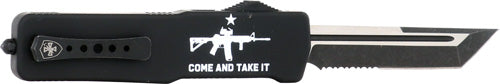COME & TAKE IT AR 3.5" D2 SRTDTEMPLAR KNIFE LARGE ZINC OTF - American Ordnance