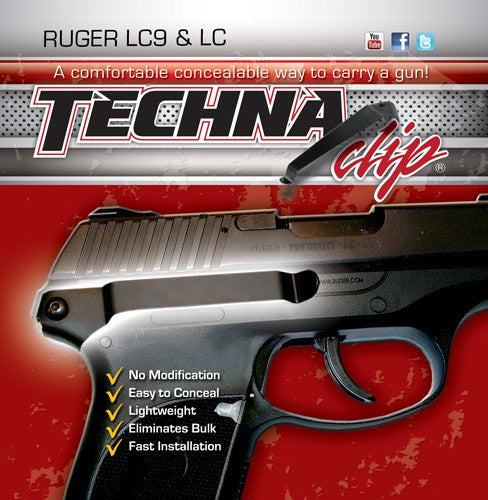 CLIP RUGER LC9/LC380 RIGHTTECHNA CLIP HANDGUN RETENTION - American Ordnance