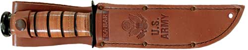 7" SRRTD W/LTHR SHTH US ARMYKA-BAR FIGHTING/UTILITY KNIFE - American Ordnance