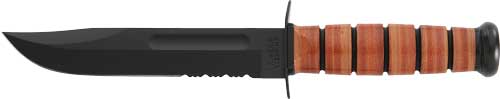 7" SRRTD W/LTHR SHTH US ARMYKA-BAR FIGHTING/UTILITY KNIFE - American Ordnance