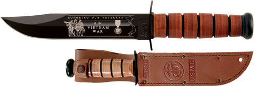 LEATHER SHEATH USMCKA-BAR USMC VIETNAM 7" W/ - American Ordnance