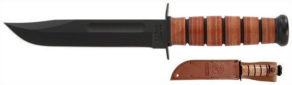 7" W/LEATHER SHEATH USMCKA-BAR FIGHTING/UTILITY KNIFE - American Ordnance