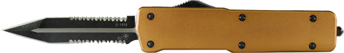 3.5" BLACK DAGGER ALUMINUM HNDTEMPLAR KNIFE LARGE OTF BRONZE - American Ordnance