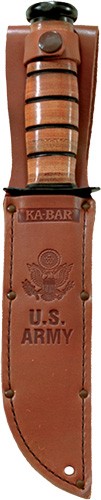 7" W/LEATHER SHEATH US ARMYKA-BAR FIGHTING/UTILITY KNIFE - American Ordnance