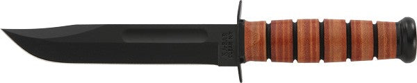 7" W/LEATHER SHEATH US NAVYKA-BAR FIGHTING/UTILITY KNIFE - American Ordnance