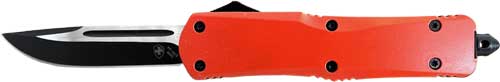 ORANGE 3.5" BLACK DROP POINTTEMPLAR KNIFE LARGE OTF BLAZE - American Ordnance