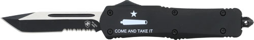 COME & TAKE IT 3.5" BLK TANTOTEMPLAR KNIFE LARGE OTF AR - American Ordnance