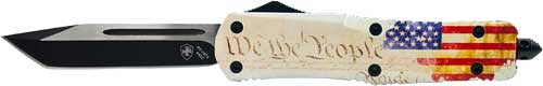 PEOPLE 3.5" BLACK TANTOTEMPLAR KNIFE LARGE OTF WE THE - American Ordnance