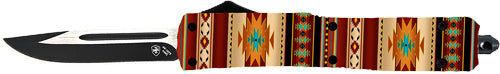 SADDLE BLANKET 3.1" BLACK DP!TEMPLAR KNIFE SLIM OTF RED - American Ordnance