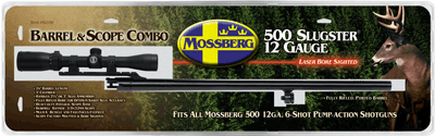 12GA 24&quot; TROPHY W/3-9 BLUEDMOSSBERG BARREL &amp; SCOPE 500 - American Ordnance