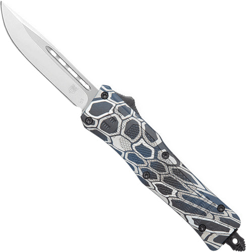 COBRA SKIN CRKTE 3" DROP POINTCOBRATEC MEDIUM CTK1 OTF BLUE - American Ordnance