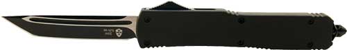 RUBBER 3.1" BLACK TANTOTEMPLAR KNIFE SLIM OTF BLACK - American Ordnance