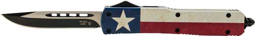 CAPTAIN 3.1" BLACK DROP POINTTEMPLAR KNIFE SLIM OTF FULL - American Ordnance