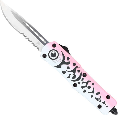 LURE 3" DROP POINT SERRATEDSS!COBRATEC MEDIUM FS3 OTF PINK - American Ordnance