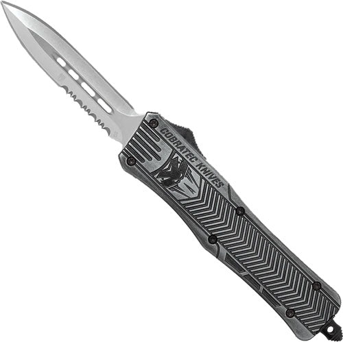 STONEWASH 3" DAGGER SERRATEDCOBRATEC MEDIUM CTK1 OTF - American Ordnance