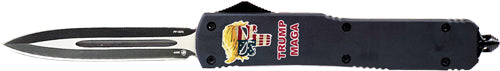 2024 MAGA 3.1" BLACK DAGGERTEMPLAR KNIFE SLIM OTF TRUMP - American Ordnance