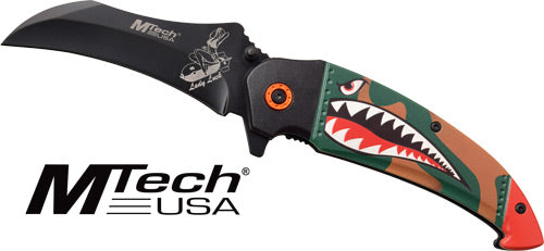 BLADE SHARK/BOMB BLACKMC MTECH 3.5" FOLDER HAWKBILL - American Ordnance