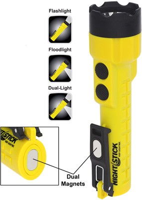 W/MAGNET YELLOW 3AA BATTERIES!NIGHTSTICK X-SERIES DUAL-LIGHT - American Ordnance