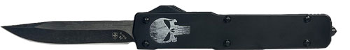 3.1" D2 BLACK DROP PT ALUM HNDTEMPLAR KNIFE SLIM OTF FALLEN - American Ordnance