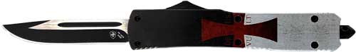 FLAG 3.1" BLACK DROP POINTTEMPLAR KNIFE SLIM OTF TEMPLAR - American Ordnance