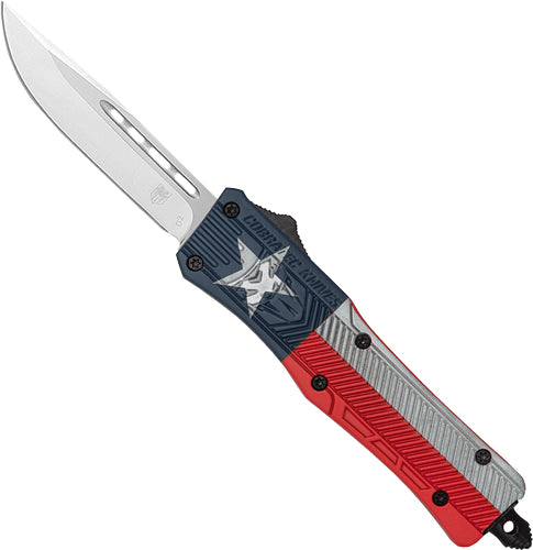 STATE FLAG CRKTE 3" DROP POINTCOBRATEC MEDIUM CTK1 OTF TEXAS - American Ordnance