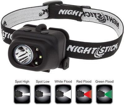 HEADLAMP 210 LUMEN GREEN/REDNIGHTSTICK MULTI-FUNCTION - American Ordnance