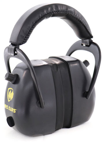 ELECTRONIC W/PADDED BASE BLKPRO EARS GOLD II 30 EAR MUFF - American Ordnance