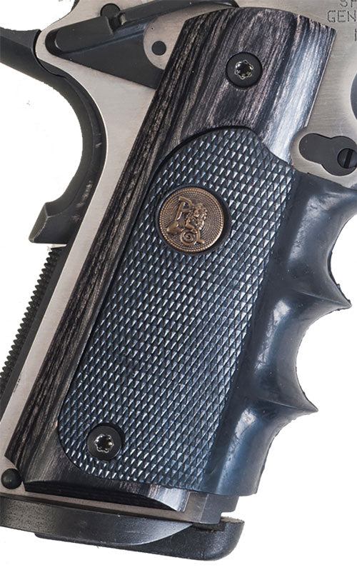 1911 CHARCOAL SILVERTONEPACHMAYR LAMINATED WOOD GRIPS - American Ordnance
